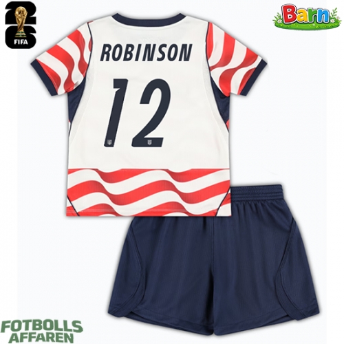 Förenta stater Miles Robinson #12 Hemmaställ Barn VM 2026 Kortärmad (+ Korta byxor)